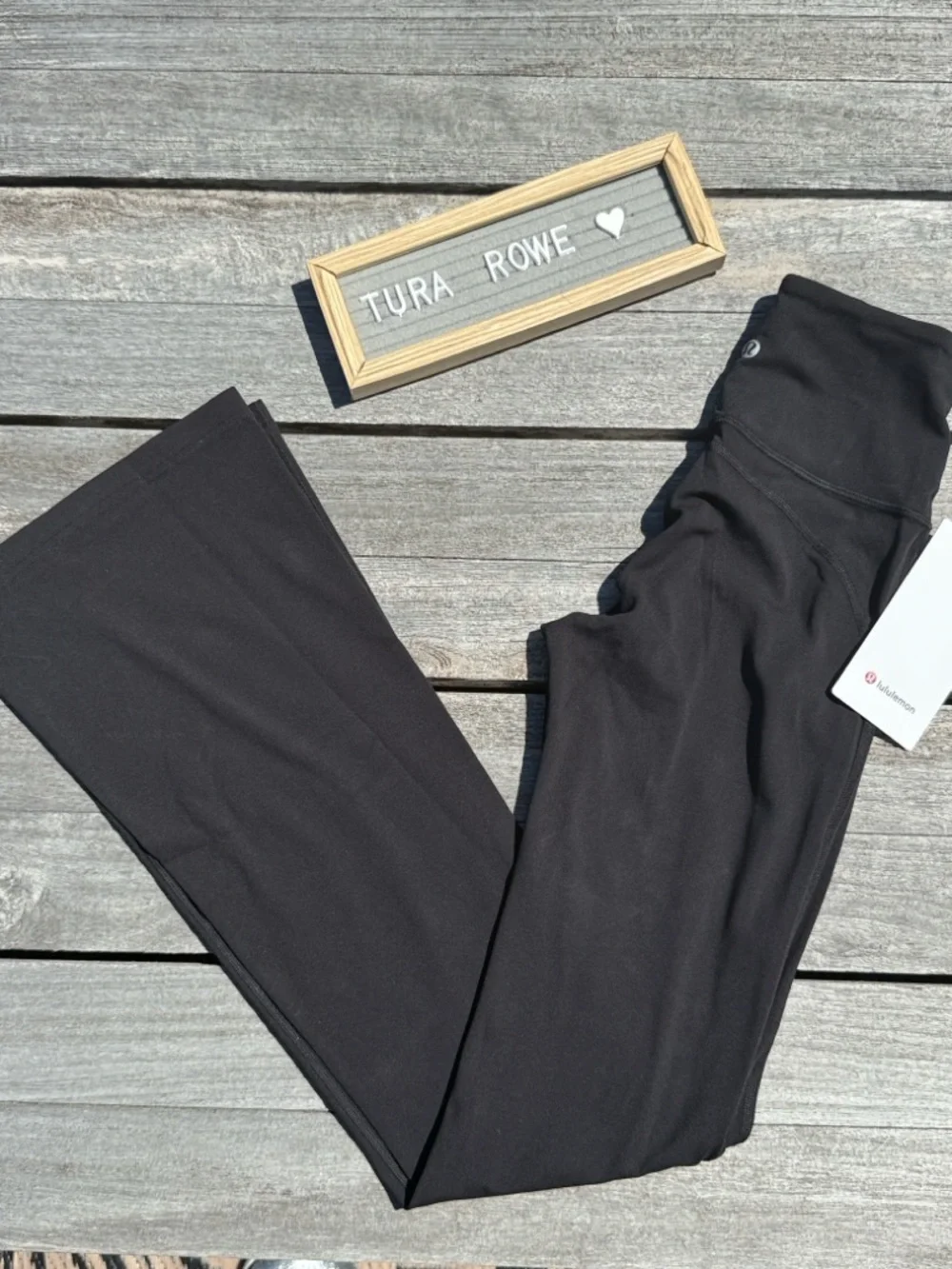 Lululemon Groove Super-High-Rise Flared Pant Nulu Black size 2 NWT